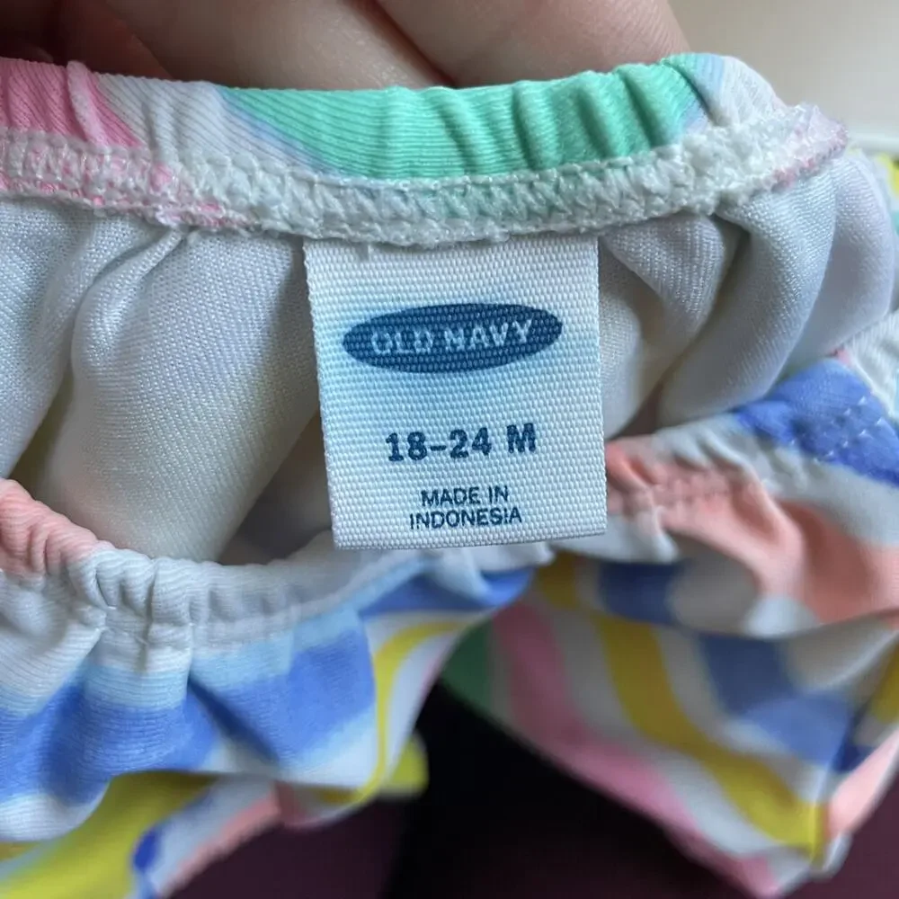 Old Navy Striped Swim Top
